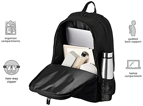 Amazon Basics - Mochila para portátil de 15 pulgadas - Color Negro