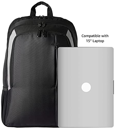 Amazon Basics - Mochila para portátil de 15 pulgadas - Color Negro