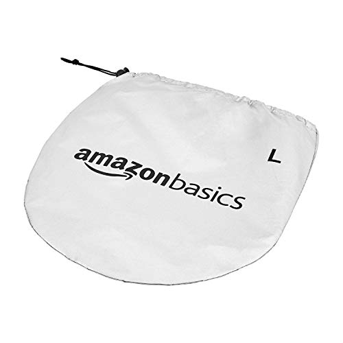 Amazon Basics Parasol para parabrisas delantero, plegable, con protección UV - 160 cm x 79 cm, grosor de 0,1 mm