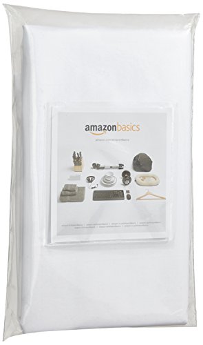 Amazon Basics - Protector de almohada hipoalergénico, blanco, 50 x 80 cm - 2 Unidades