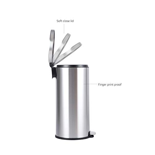Amazon Basics Round Soft-Close Trash Can - 30L