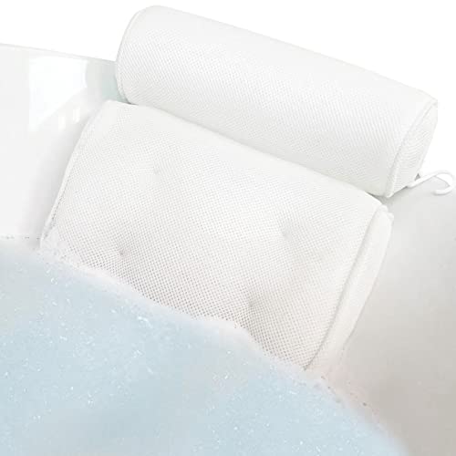 Amazon Brand - Umi Almohadas de Baño Cojín de Baño con 4 ventosas Grandes, Soporte para la Cabeza, la Espalda y los Hombros, Adecuado para Todas Las Bañeras, Cumpleaños, día de la Madre