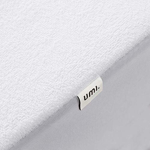 Amazon Brand - Umi Protector Premium Funda colchón Rizo algodón Impermeable Transpirable - Cama 200 x 200 cm