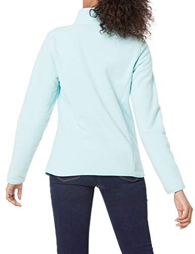 Amazon Essentials Chaqueta de Forro Polar con Cremallera Mujer ,Verde (aqua),Large