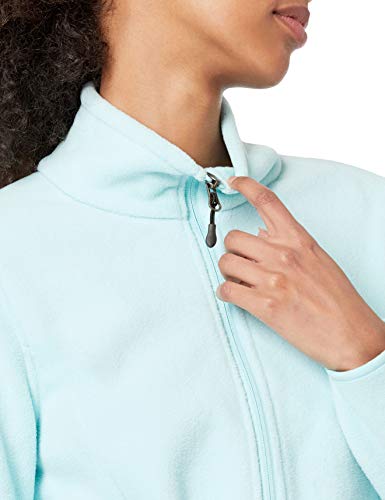 Amazon Essentials Chaqueta de Forro Polar con Cremallera Mujer ,Verde (aqua),Large