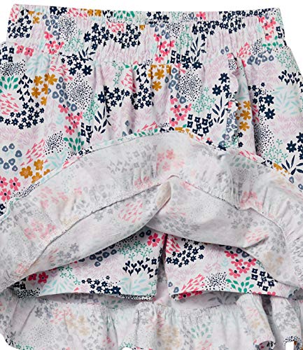Amazon Essentials Knit Scooter Skirts Falda para Patinete, Azul Marino, Floral, 4-5 años
