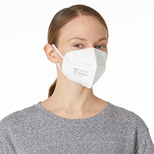 AmazonCommercial - Mascarillas FFP2, con marcado CE, índice de filtrado del 94 % (20 unidades)