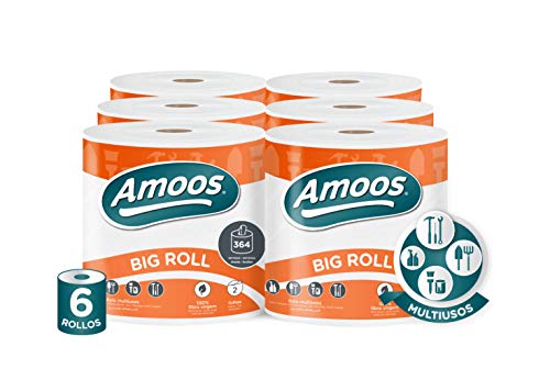 Amoos Rollo Mulitusos 2 Capas Big Roll 90M 6 Unidades