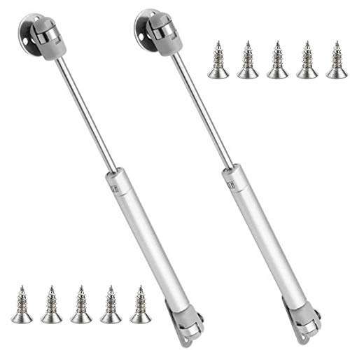 Amortiguador de gas,Resorte de gas,Pistones a Gas, Hidráulico Muebles Cocina Amortiguador Puertas Elevables Bisagras Resortes Armario con Tornillos Amortiguador Puertas 100N/22lb/10kg 265mm 2pcs