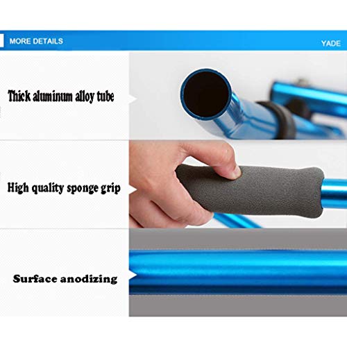 Andador con Andador, Andador para niños, Ayuda para Caminar de aleación de Aluminio, reposabrazos para Pacientes de rehabilitación con 2 Ruedas de Freno de dirección para niños de Entre 1 y 1,5 metr