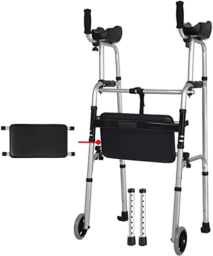 Andador con andador con brazo que protege la columna lumbar utilizado para el entrenamiento de las extremidades inferiores del anciano Andador con ruedas Marco para caminar para personas mayores