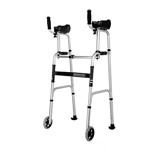 Andadores para personas mayores, armazón para caminar, ligero y duradero con brazo que protege la columna lumbar utilizada para el entrenamiento de las extremidades inferiores de ancianos, andador ple