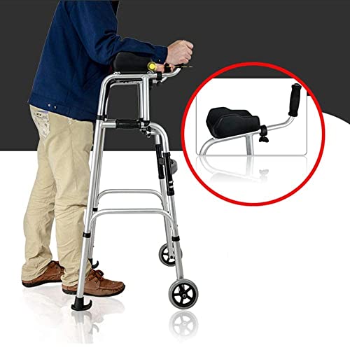 Andadores para personas mayores, estructura para caminar, arrastre ligero y duradero con brazo que protege la columna lumbar utilizada para el entrenamiento de las extremidades inferiores de ancianos,