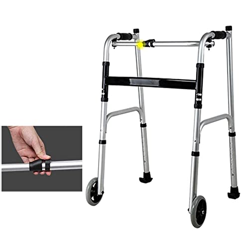 Andadores para personas mayores, estructura para caminar, arrastre ligero y duradero con brazo que protege la columna lumbar utilizada para el entrenamiento de las extremidades inferiores de ancianos,