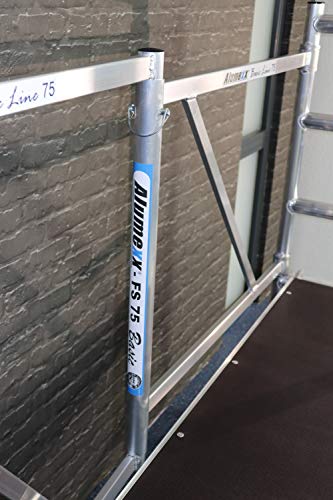 Andamio Plegable Profesional de Aluminio Basic-X 3 Metros Altura, Fácil de Transportar, para Interiores y Exteriores, Andamio Homologado