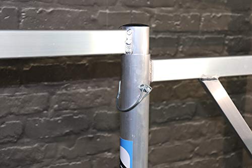 Andamio Plegable Profesional de Aluminio Basic-X 3 Metros Altura, Fácil de Transportar, para Interiores y Exteriores, Andamio Homologado