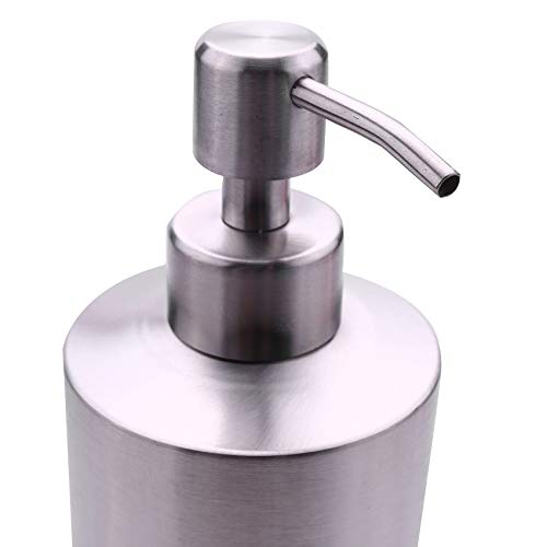 Andylies Acero Inoxidable 550 Ml Dispensador de Jabón Líquido Botella de Bomba de Baao de Cocina Suministro de Detergente para Lavamanos Suministro Multifuncional para Lavamanos