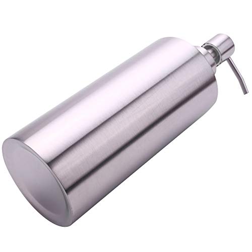 Andylies Acero Inoxidable 550 Ml Dispensador de Jabón Líquido Botella de Bomba de Baao de Cocina Suministro de Detergente para Lavamanos Suministro Multifuncional para Lavamanos