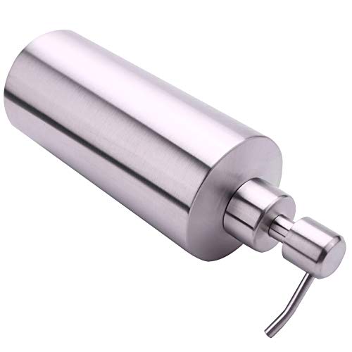 Andylies Acero Inoxidable 550 Ml Dispensador de Jabón Líquido Botella de Bomba de Baao de Cocina Suministro de Detergente para Lavamanos Suministro Multifuncional para Lavamanos