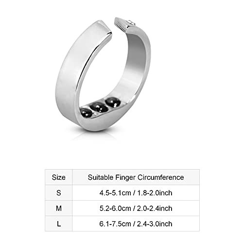 Anillo antirronquidos, tapón para dormir, ayuda para la respiración, dispositivo para detener el ronquido, anillo de dedo reutilizable, herramienta para ayudar al sueño para hombres y mujeres(S)