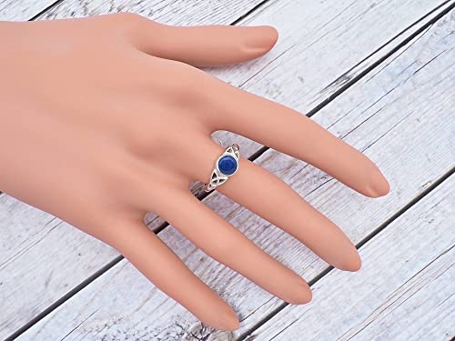 Anillo de plata de ley 925 lapislázuli (No: MRI 179), Ringgröße:60 mm/Ø 19.1 mm