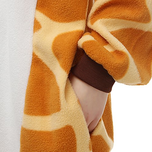 Animales Pijamas para Unisexo Adulto Cosplay Disfraz de Invierno Pijama de Jirafa,LTY48,L
