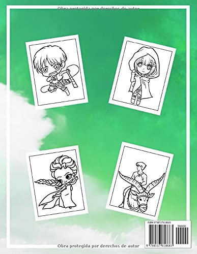 Anime libro de colorear para niños y adultos: Más de 50 divertidas páginas para colorear de anime y manga