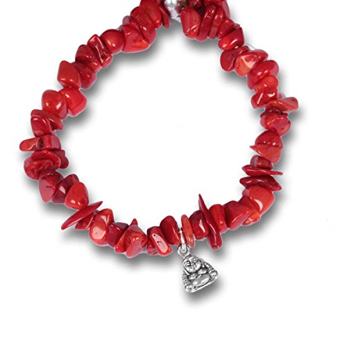 anisch de la cara de mujer boho pulsera Gypsy Soul Coral, IA de coral de Gypsy