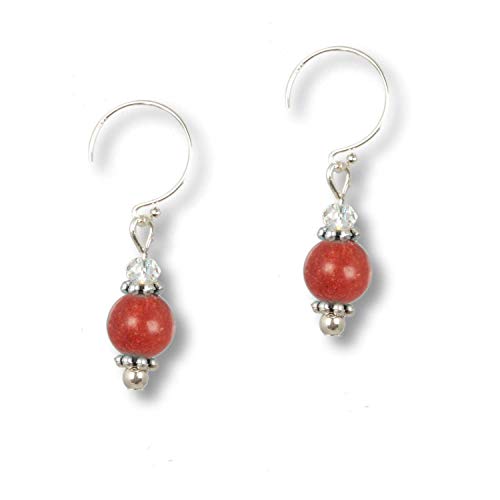 Anisch de la Cara Mujeres Pendiente Coral Pearl - Ocean Daughters Ohrring mit Swarovski Ocean Daughters - Arte no 90318-m