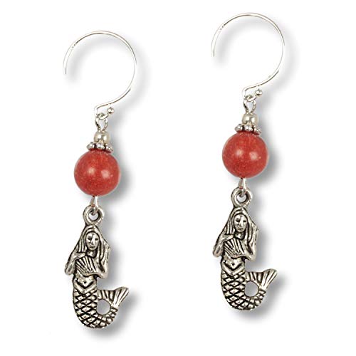 Anisch de la Cara Mujeres Pendiente Coral roja - Pendiente Ocean Daughters con Coral Ocean Daughters - Arte no 90318-i