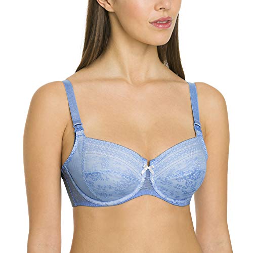Anita Fleur Underwired Nursing Bra Sujetador, Azul (Powder Blue 370), 105D (Talla del Fabricante: 90D) para Mujer