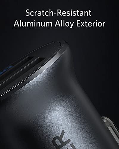 Anker - Cargador USB para mechero de Coche (24 W, 4,8 A, Doble USB, con luz LED)