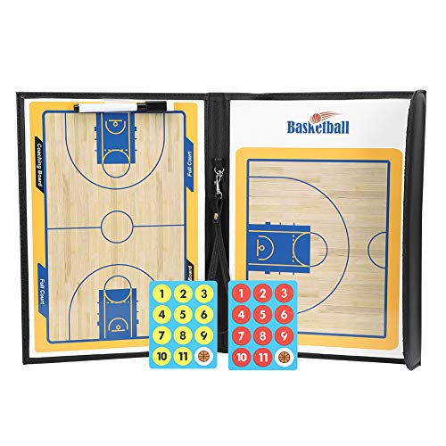 Annjom Tablero de Baloncesto Antideslizante Impermeable para Entrenadores, Tablero de Partido de Baloncesto, Tablero de exhibición de cancha de Baloncesto, Estable para enseñar Entrenamiento