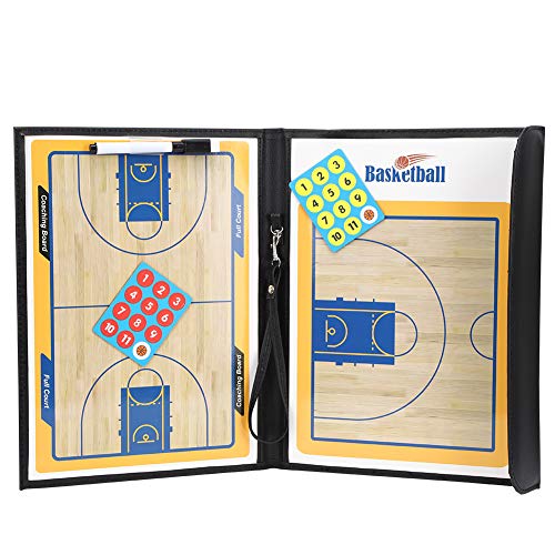 Annjom Tablero de Baloncesto Antideslizante Impermeable para Entrenadores, Tablero de Partido de Baloncesto, Tablero de exhibición de cancha de Baloncesto, Estable para enseñar Entrenamiento