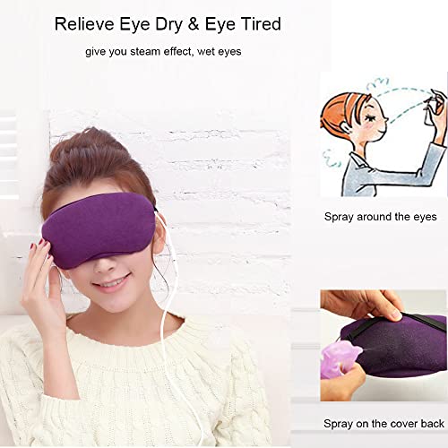 Antifaz para Dormir para Ojos Secos, Tratamiento de ojos hinchados y blefaritis, PJYU Mascarillas de Algodon con bolsas de lavanda ideal para calmar los ojos cansados, MGD y orzuelos Eye