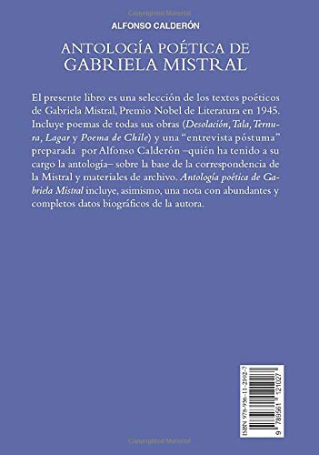 Antología poética de Gabriela Mistral