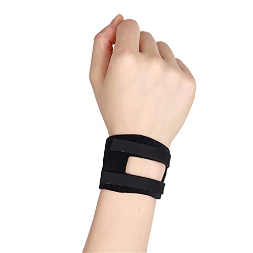 ANYURAN Muñequera para TFCC Tear, Muñequera/Soporte/Vendaje Ajustable, para Lesiones de fibrocartílago Triangular, Dolor de muñeca en el Lado Cubital, Esfuerzo por soportar Peso,Negro,M
