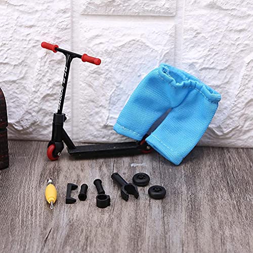 Aoaoy Finger Scooter, Juguete en Dedo, Fingerboard Finger Skateboards, Mini Diapasón, Patineta de Dedos Profesional Maple Wood DIY Assembly Skate Boarding Toy Juegos de Deportes Kids