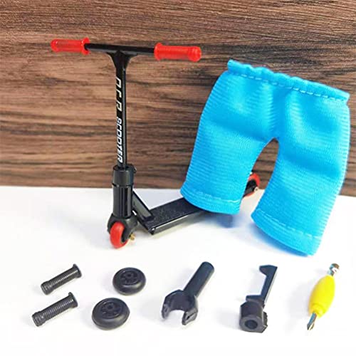 Aoaoy Finger Scooter, Juguete en Dedo, Fingerboard Finger Skateboards, Mini Diapasón, Patineta de Dedos Profesional Maple Wood DIY Assembly Skate Boarding Toy Juegos de Deportes Kids
