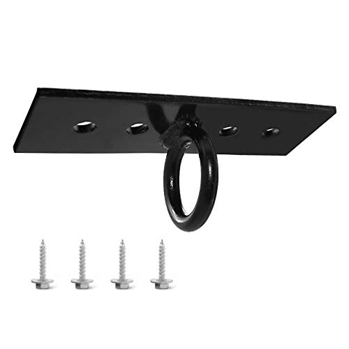 Aoneky Gancho Colgador para Saco de Boxeo - Soporte Percha de Acero Resistente, Colgar Bolsa Pesada Hamaca Silla Colgante Cesta de Planta, Capacidad 100kg, Montaje en Pared Techo Viga de Madera, Negro