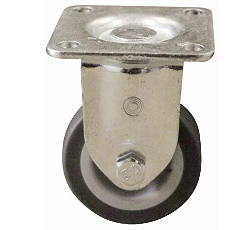 Aparatos de-ruedas fijas con placa de 50 mm galvanizado
