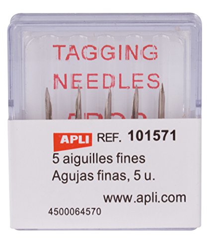 APLI 101571 - Pack de 5 agujas finas para etiquetadora textil