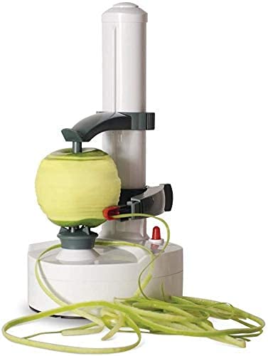 Apple Peeler - Peladora eléctrica de frutas y verduras, pelador de patatas, Hoja de acero inoxidable (Pelador Eléctrico de frutas)