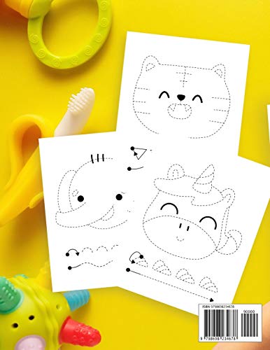 Aprender a trazar líneas y formas - libro de actividades preescolar para niños 2-4 años: Cuaderno de actividades infantiles preescolar - para los más ... a controlar el lápiz y dibujar formas.