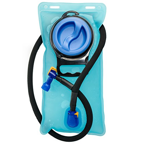 Aquatic Way Bolsa de Hidratación Reservorio de Agua, 1,5 Litros 1,5L. Para Ciclismo, Senderismo, Campamento, Mochilas. No es Tóxico Fácil de Limpiar. Boca Ancha. Tubo y Válvula de Cierre Aislados