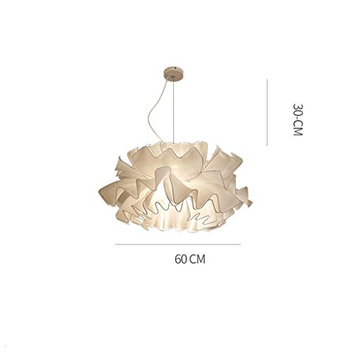 Araña de techo Personalidad flor de la tela de la lámpara nórdica de succión de la grúa de doble uso colgante luminarias cadena ajustable Dormitorio Comedor iluminación de la decoración Lámpara de tec