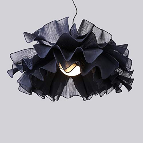 Araña de techo Personalidad flor de la tela de la lámpara nórdica de succión de la grúa de doble uso colgante luminarias cadena ajustable Dormitorio Comedor iluminación de la decoración Lámpara de tec