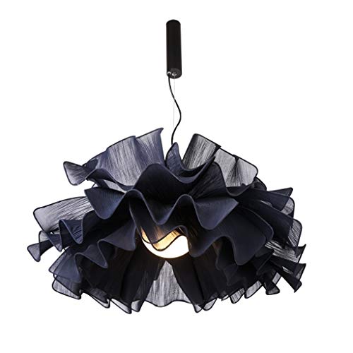 Araña de techo Personalidad flor de la tela de la lámpara nórdica de succión de la grúa de doble uso colgante luminarias cadena ajustable Dormitorio Comedor iluminación de la decoración Lámpara de tec