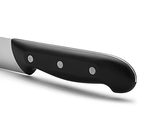 Arcos Maitre, Cuchillo Trinchante, Acero Inoxidable Nitrum 220 mm, Mango Polipropileno Negro