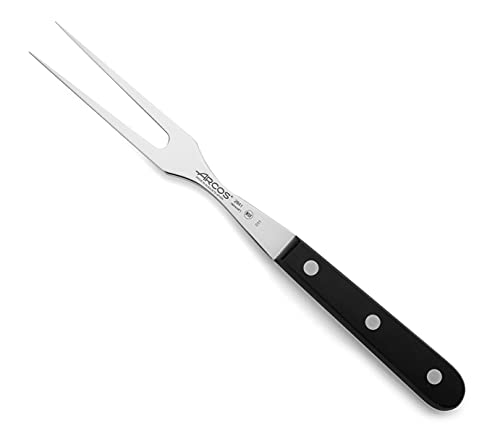 Arcos Serie Universal, Tenedor para Trinchar, Hoja de Acero Inoxidable Nitrum 160 mm, Mango de Polioximetileno, POM Color Negro